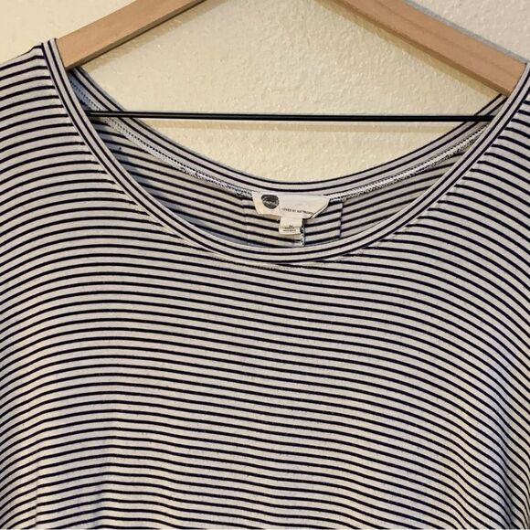 Anthropologie Floreat Striped Black and White Women's M High Low Tunic Top. - Picture 5 of 14